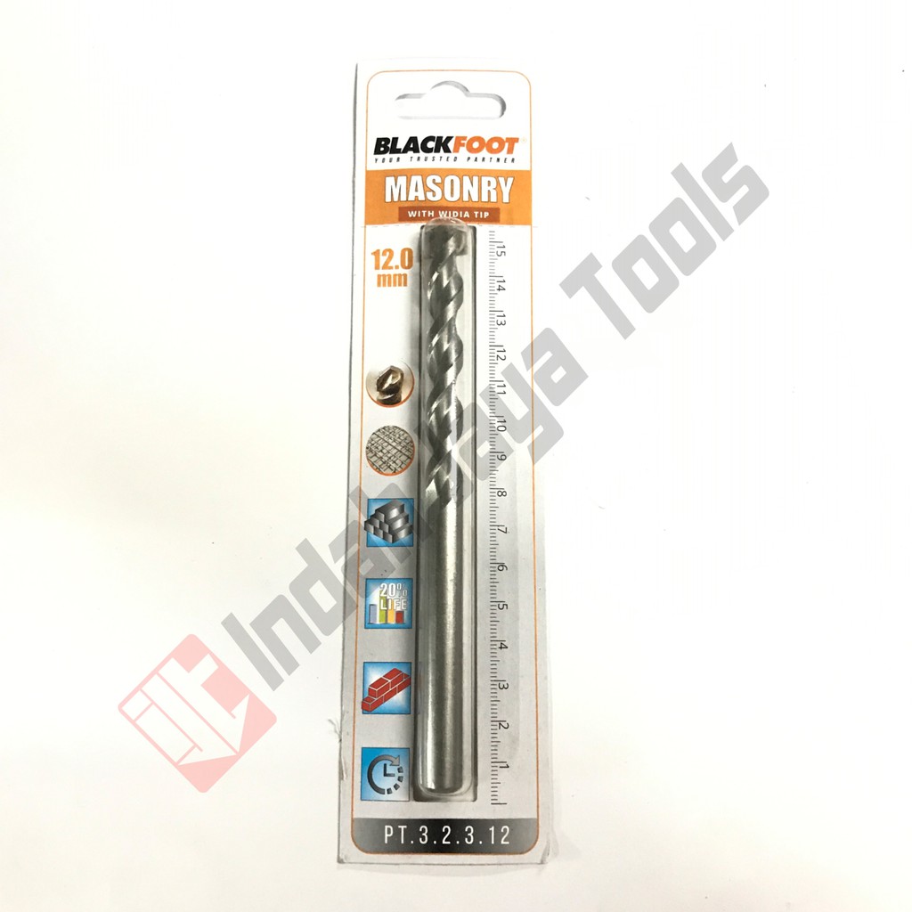 BLACKFOOT Mata Bor Beton 12 mm - Masonry Drill Bor Tembok