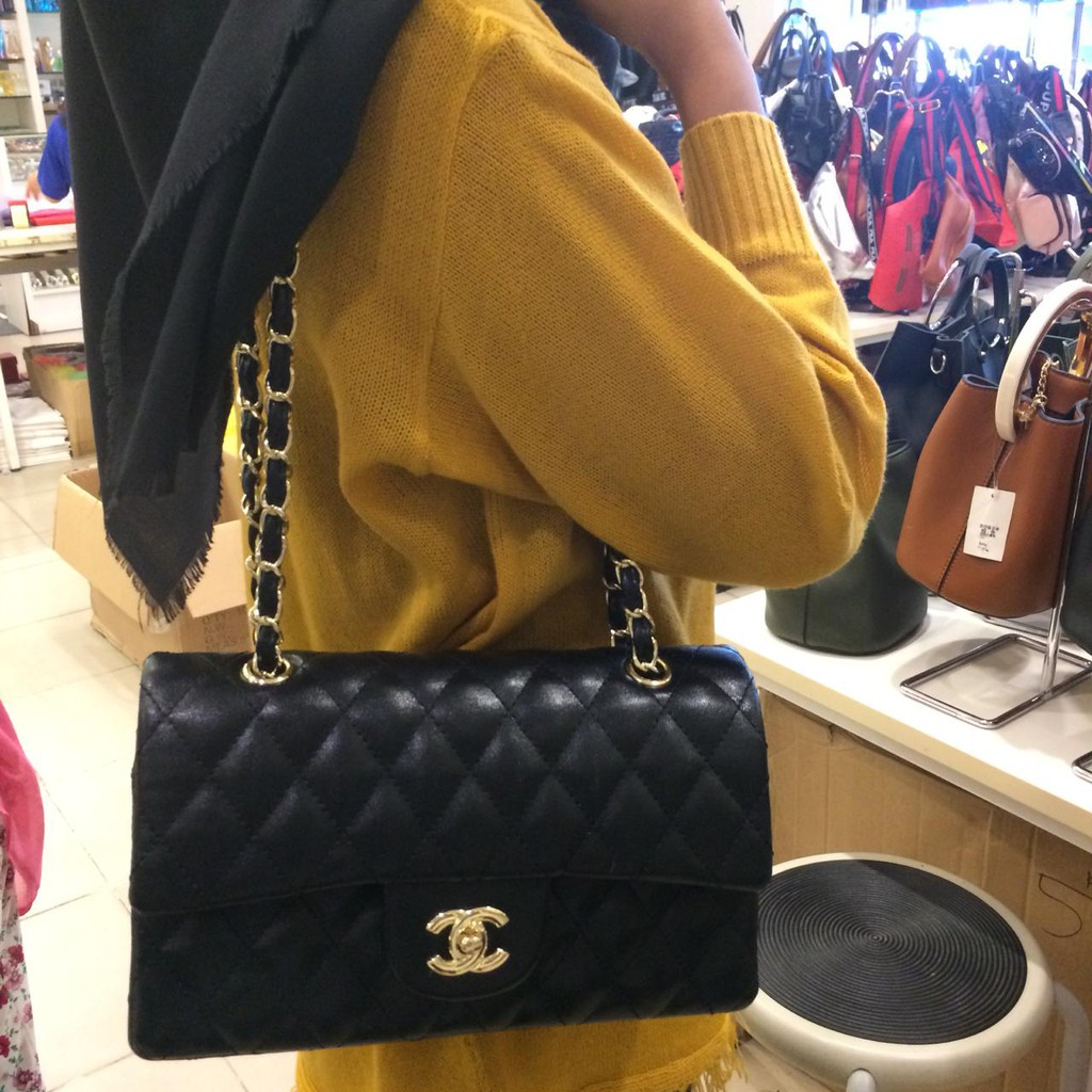 BIG SALE TAS  CHANEL  CLASSIC LAMBSKIN 26cm 826 Shopee  