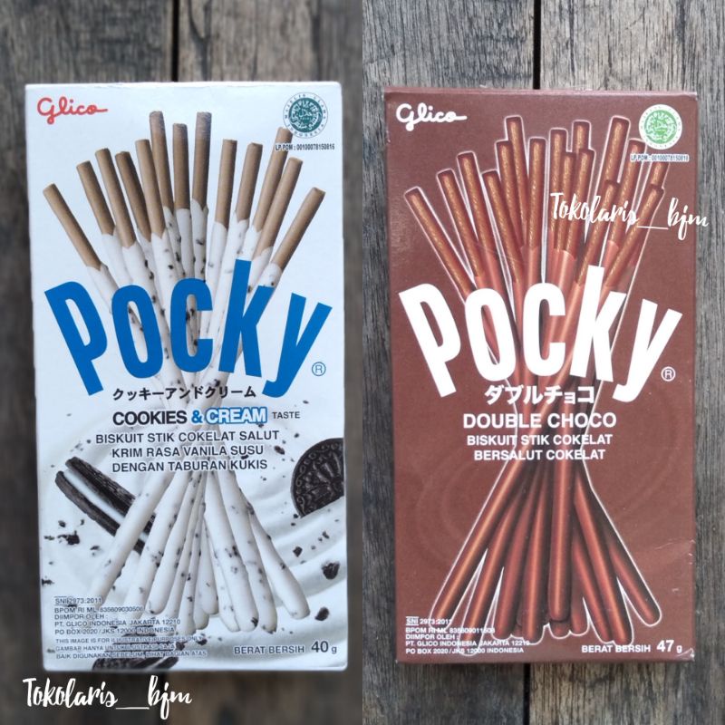 

Stick Biskuit Panjang Pocky Pocky Rasa Cookies Cream Dan Double Choco