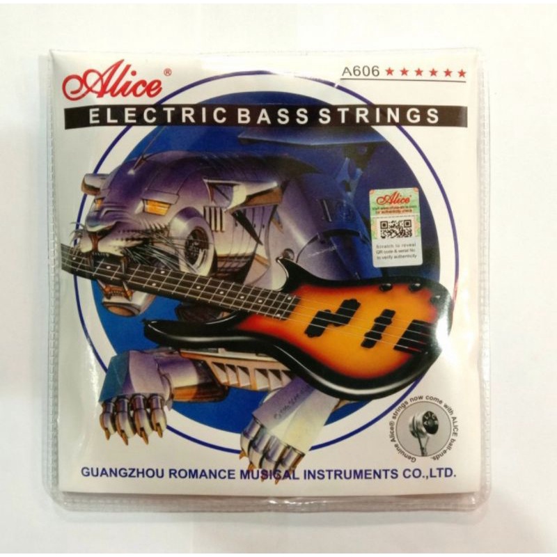 Senar Bass Elektrik Alice 6 String A606(6) Medium