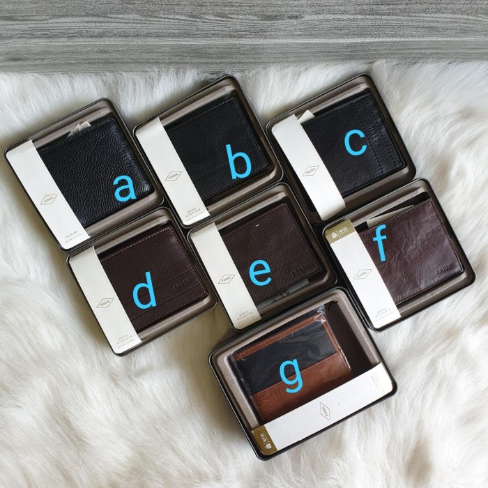 NEW dompet pria branded Fossil men wallet with box original