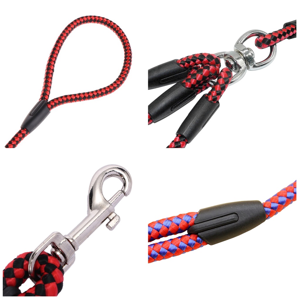 Tali Tuntun Hewan Anjing Kucing / Triple Pet Leash Dog Cat  3 in 1