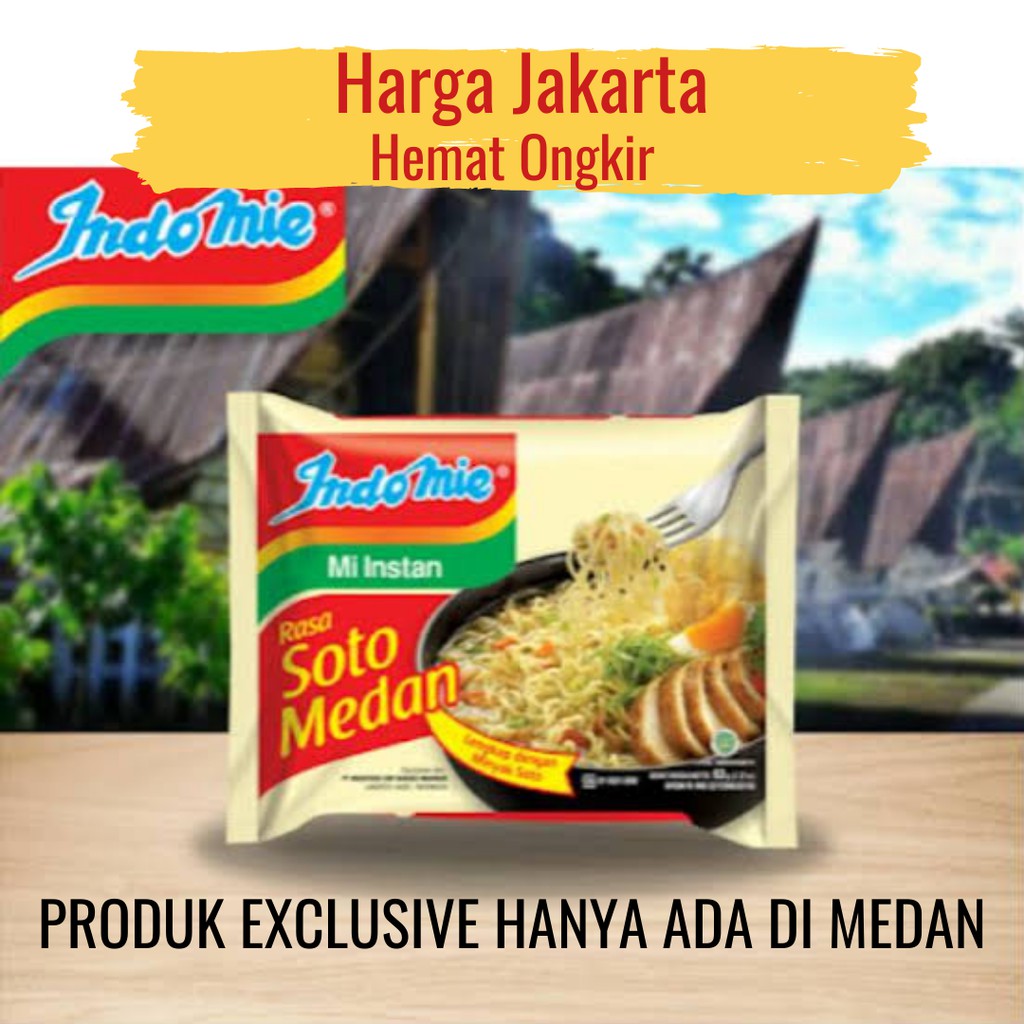 Indomie (20pcs) Soto Medan Makanan Instan Kuliner Pedas Mi Instan Indomie 1 dus Indomie Makanan Indo