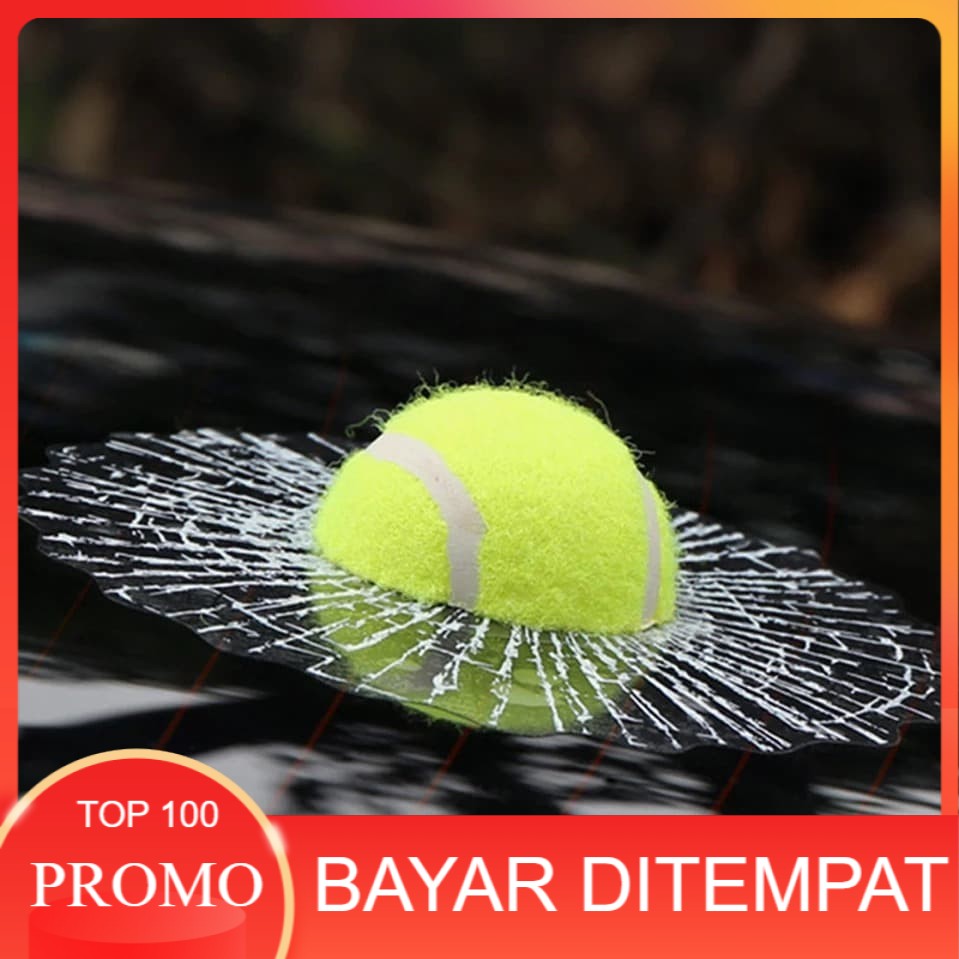 Stiker Mobil / Sticker Mobil / Tempelan Kaca Mobil 3D Model Bola Retak