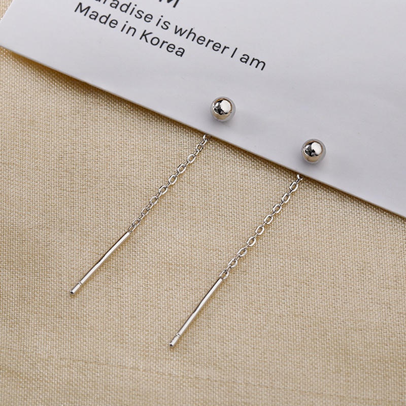 We Flower Anting Tusuk Gantung Sterling Silver 925 Desain Bunga Hias Manikmanikrumbai Untuk Wanita