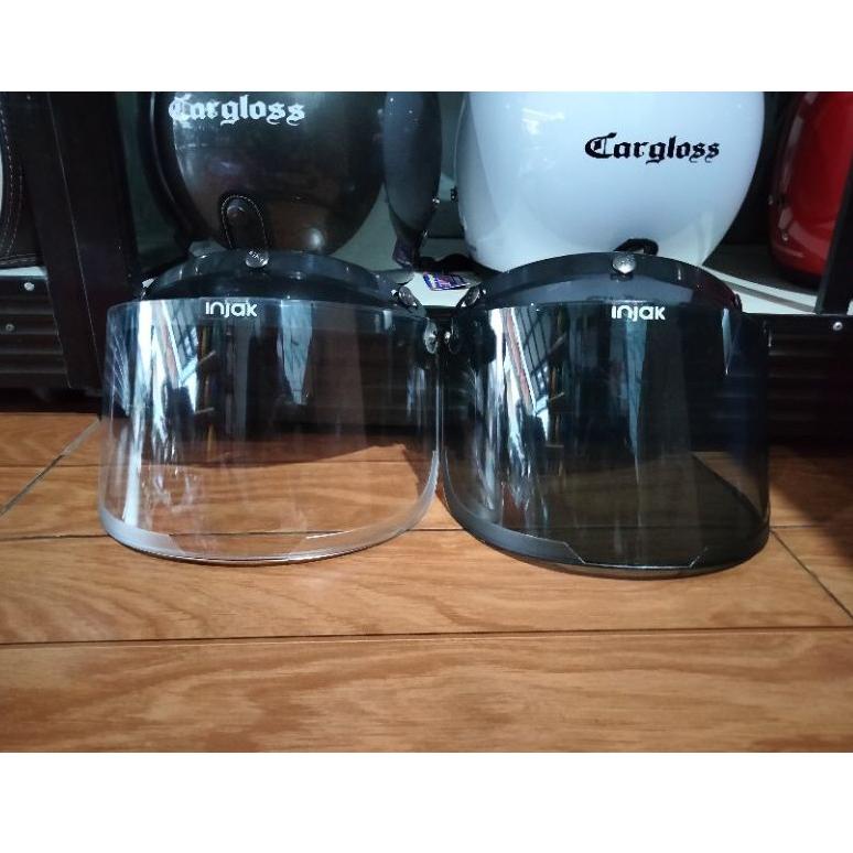 Kaca flat injak coating silver rainbow untuk helm cargloss kaca datar Bogo retro scoopy –MHL.26Ma22ᶻ