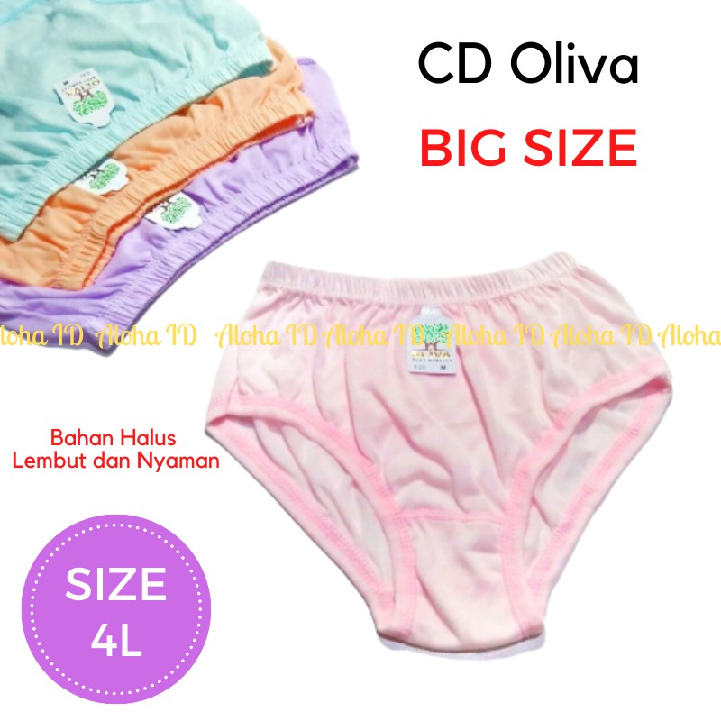 CD Wanita Hamil Merek Oliva Size XXXL/4L JUMBO Celana Dalam Wanita Big SIZE