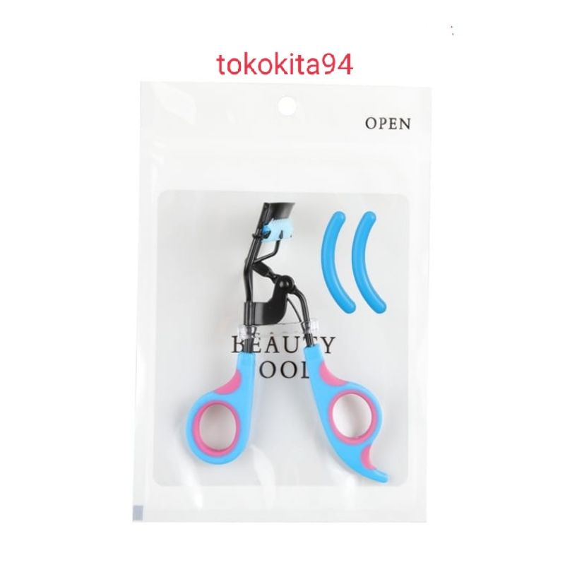 (Jakarta)Penjepit Bulu Mata Sisir Blackpink Free Karet  2pcs - Eyelash Curler- Karet Bantalan