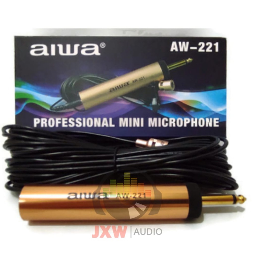 MIC JEPIT KABEL AIWA AW 221 / MICROPHONE AIWA KABEL AW-221 / MIC AIWA AW221