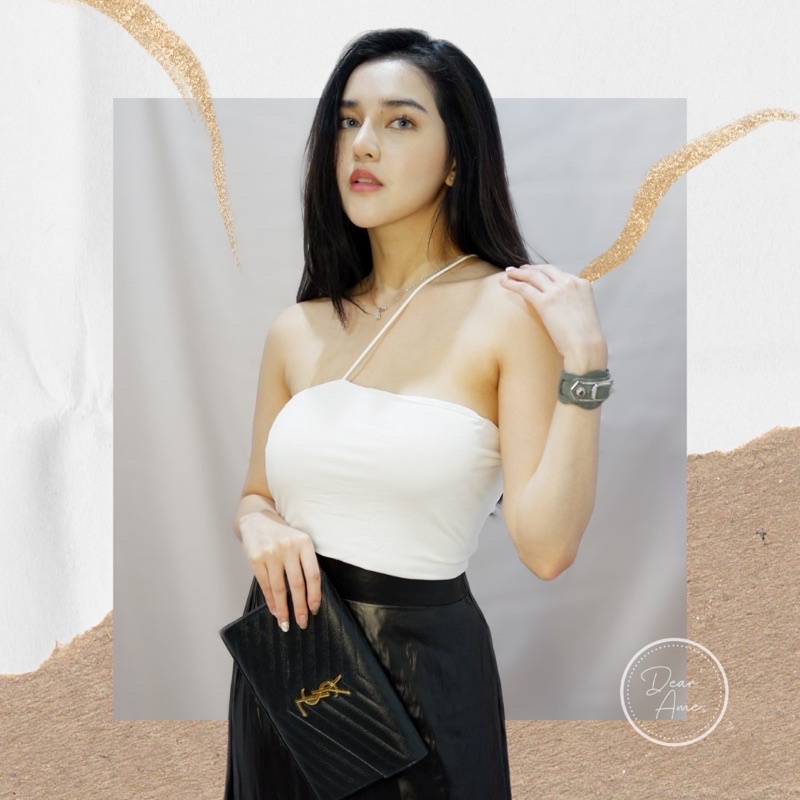 One shoulder crop top