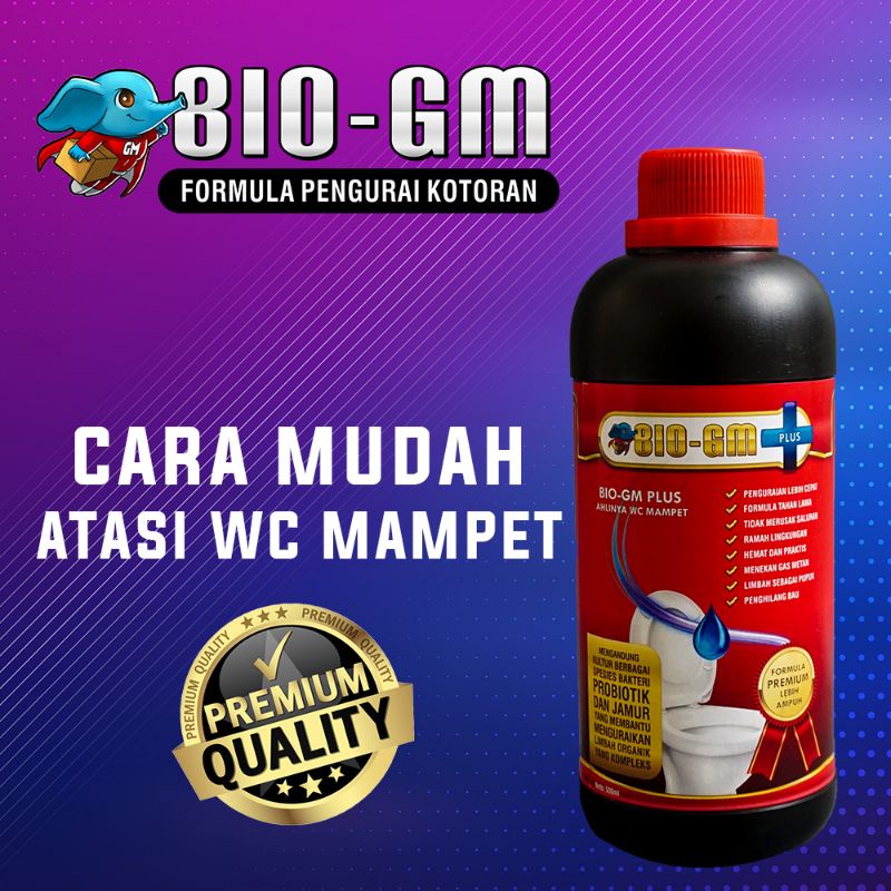 BIO GM PLUS solusi atasi wc mampet lebih cepat