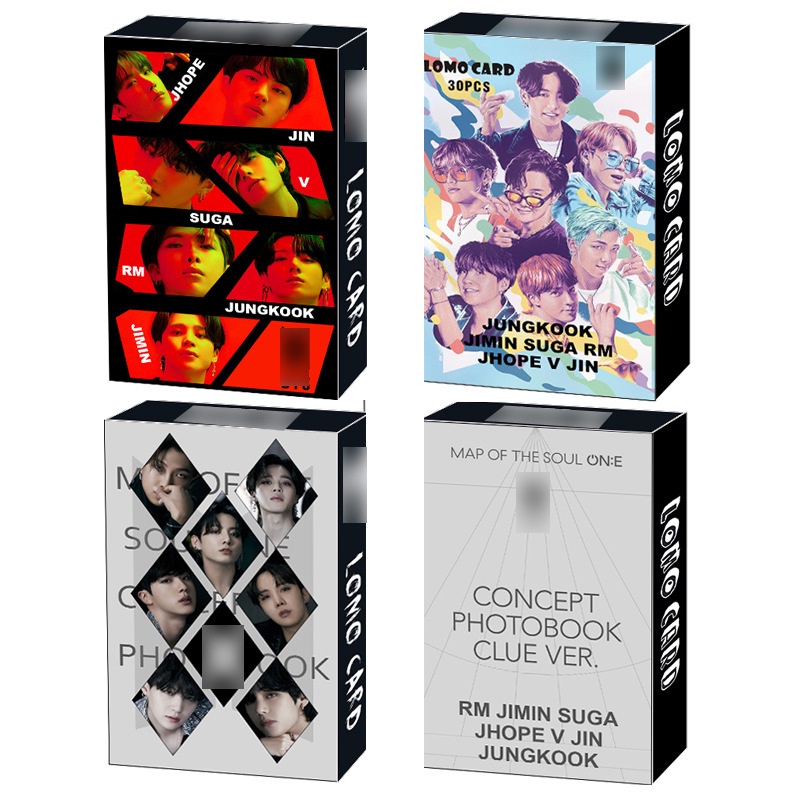 30pcs / box Kartu Foto Lomo BTS soul 7