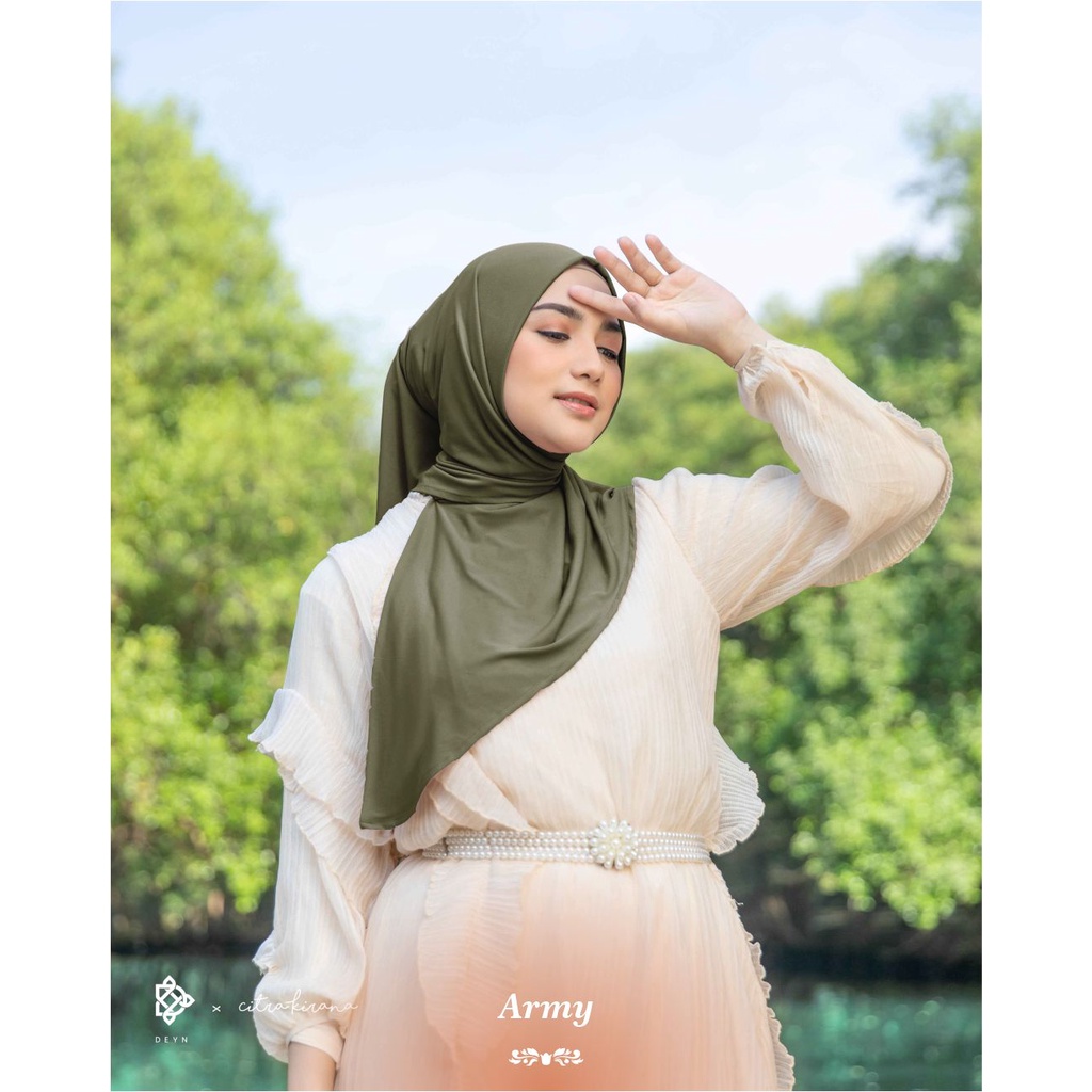 Kirana instant scarf by deyn scarf-Army