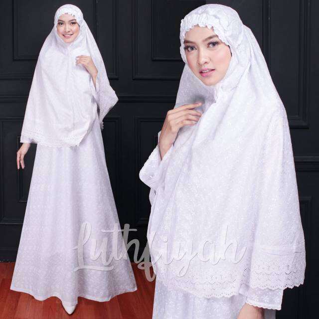 Gamis Plus Bergo Jumbo Haji Umroh Wanita Nabila BB