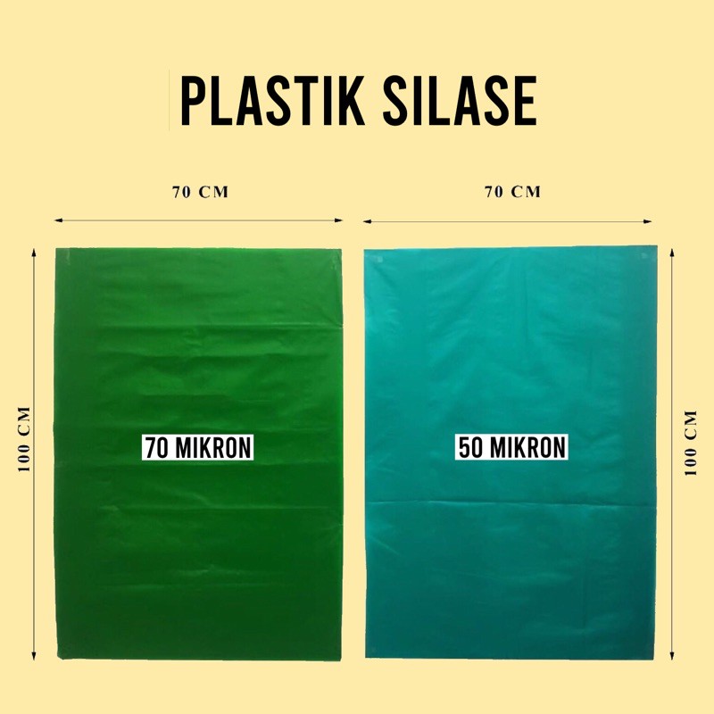 Plastik Silase Fermentasi Pakan Ternak Untuk Tebon Jagung,Rumput Odot Dll - Sangat Tebal (70 Mikron)
