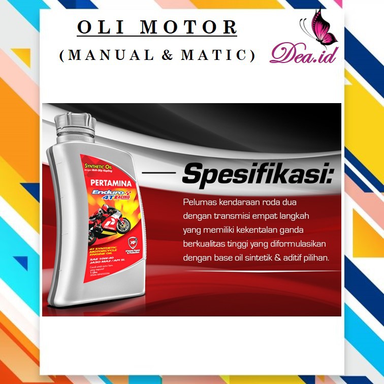 [DEASTORE] OLI MOTOR PERTAMINA ENDURO RACING ORIGINAL_OLI MOTOR ENDURO ORIGINAL 100%_1LITER