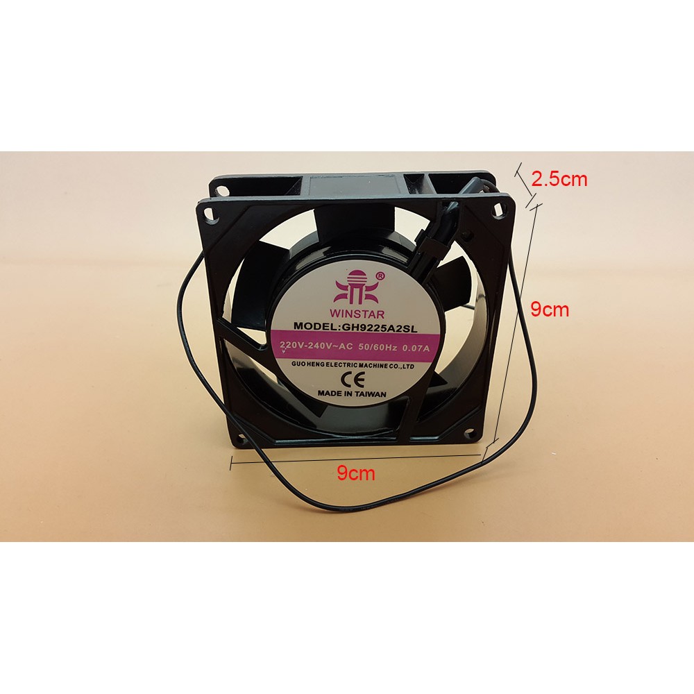 Winstar Cooling Fan AC 220V ukuran 9cm x 9cm x 2.5cm / kipas