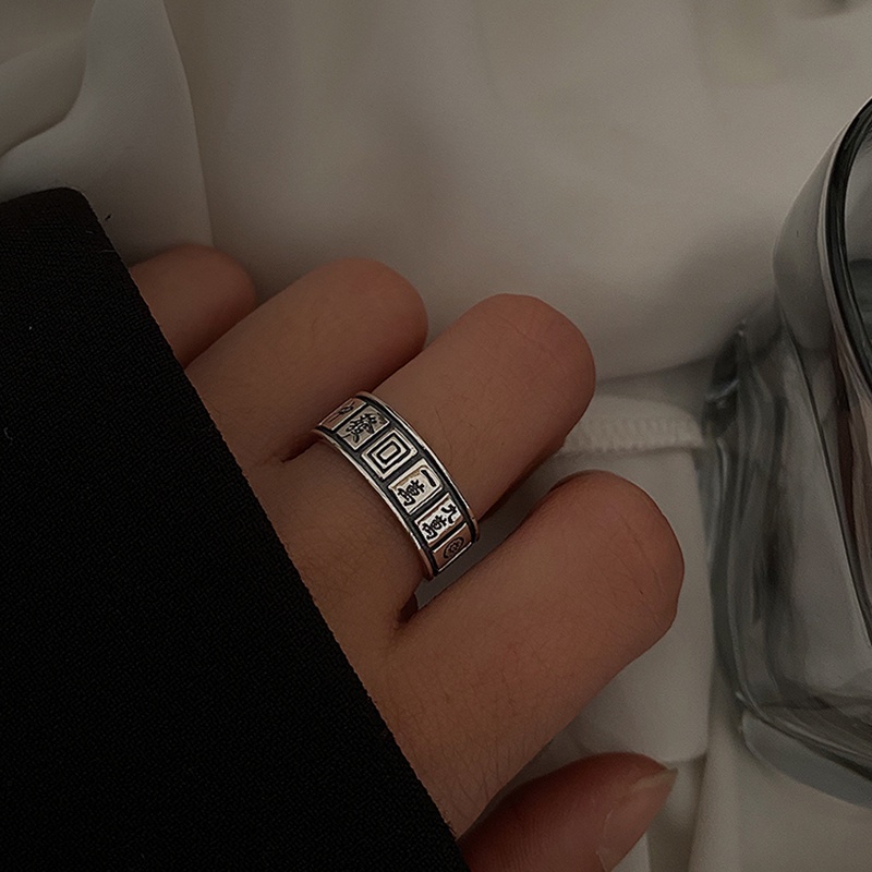 Cincin Mahjong Model Terbuka Gaya Retro Korea