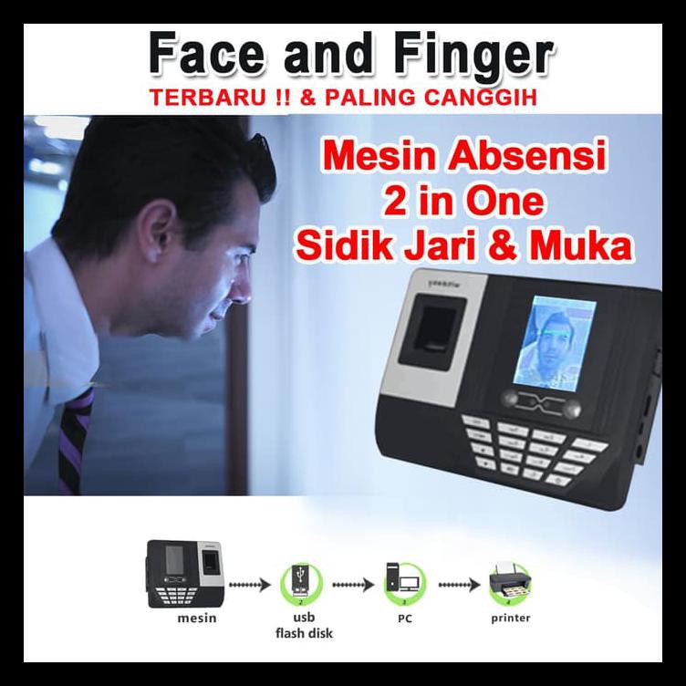 MESIN ABSEN WAJAH + FINGER PRINT / SIDIK JARI / EKSLUSIF