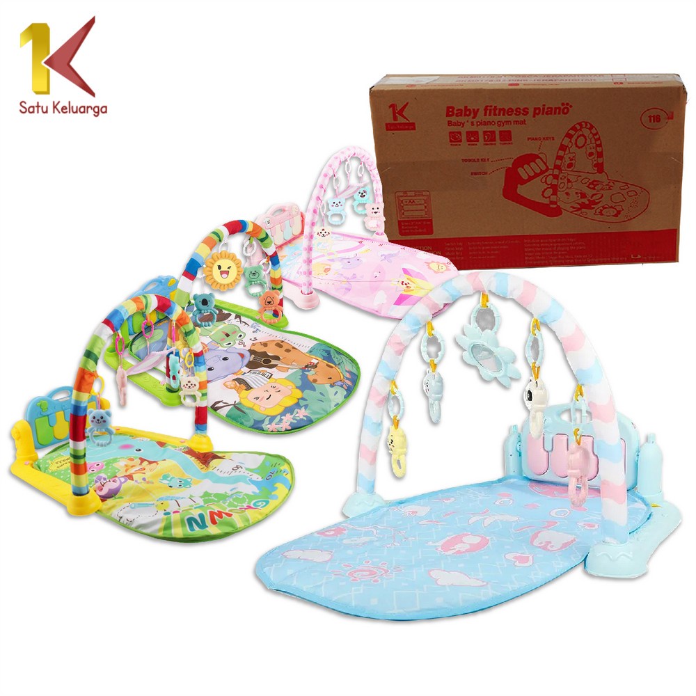 Satu Keluarga Mainan Baby Playgym M16 Mainan Baby Musical Play Gym Mainan Anak Bayi Rattle Kerincing