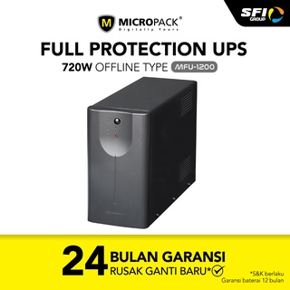 UPS Micropack Anti Petir 1200VA / 720W / Battery 7Ah - MFU-1200
