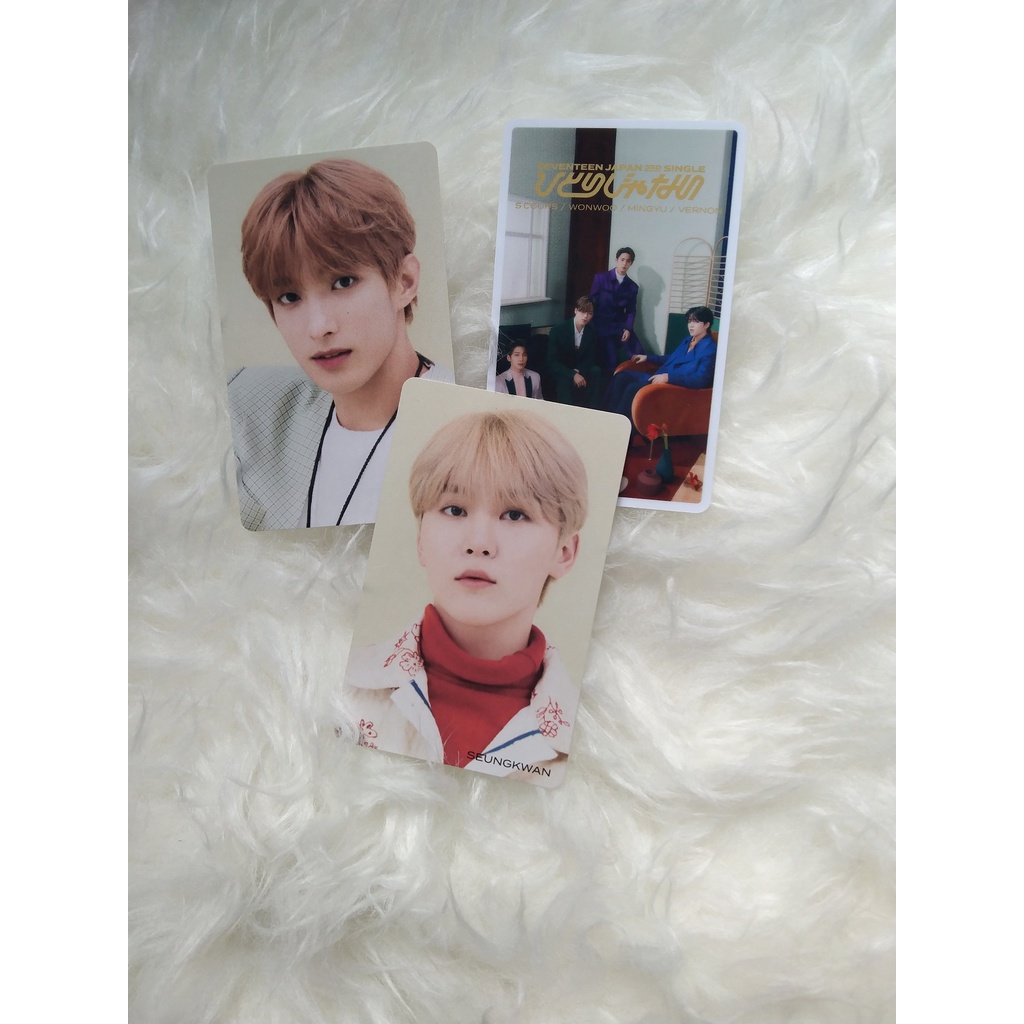 Seventeen Hitorijanai Photocard. Seventeen Not Alone Scoups Wonwoo Mingyu DK Seungkwan Vernon Poca