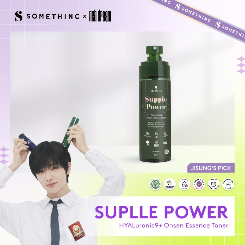 SOMETHINC SUPPLE POWER Hyaluronic9+ Onsen Essence Toner - Toner untuk Menghidrasi Kulit dan Mencegah Pembentukan Jerawat