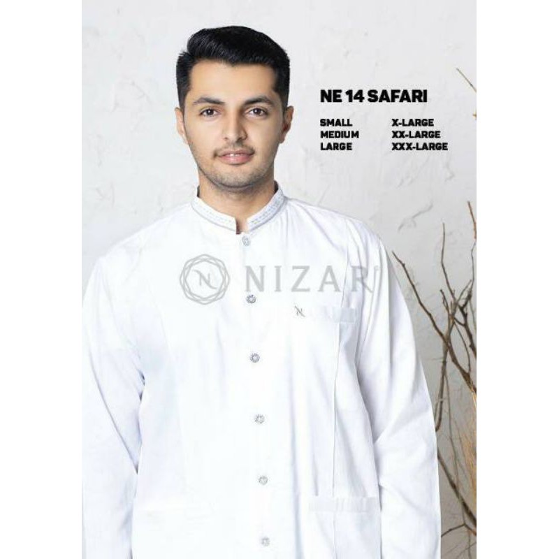 BAJU KOKO NIZAR BORDIR BUSANA MUSLIM PRIA BORDIR NE 14 SAFARI