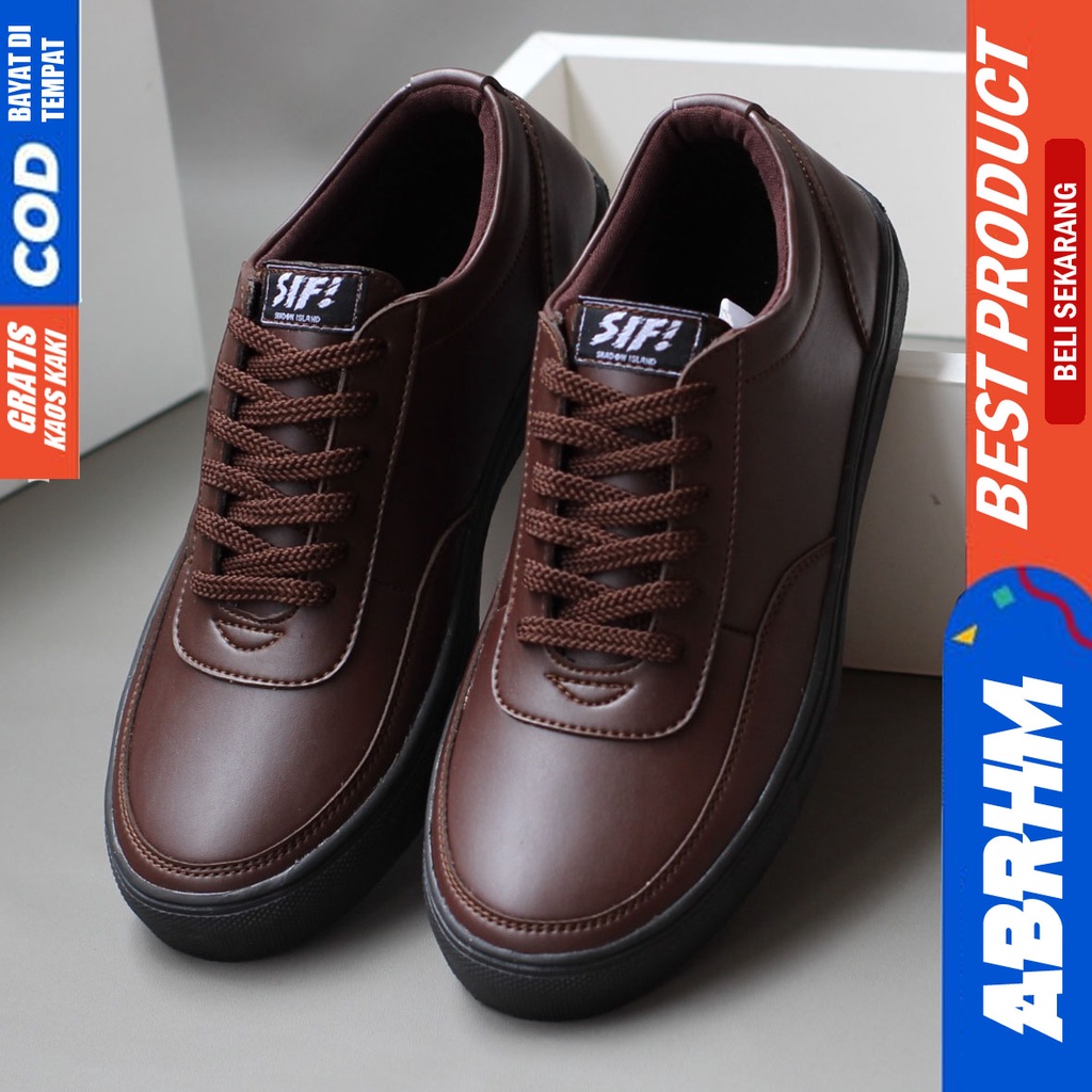 ABRHM River- Sepatu Sneakers Casual Pria Hitam