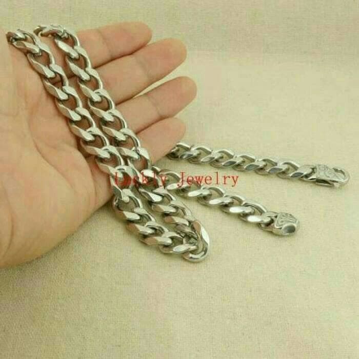 KALUNG PRIA /KALUNG TITANIUM 316L /RANTAI BESAR