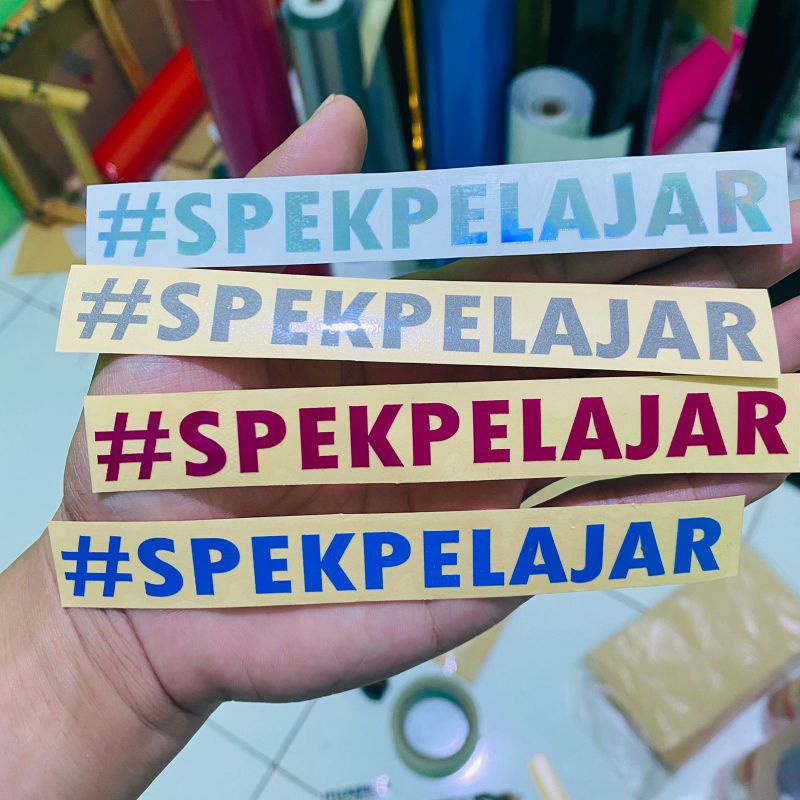 Sticker spekpelajar cutting sticker