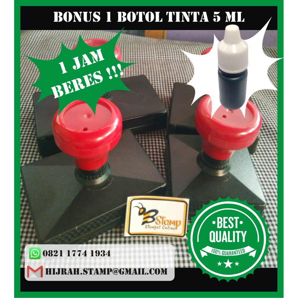 

Cetak Stempel Flash Persegi 5,1 cm BONUS TINTA