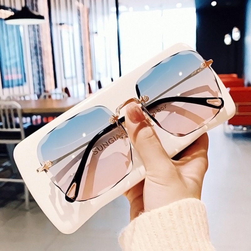 Kacamata【19】ins retro fashion men and women sunglasses