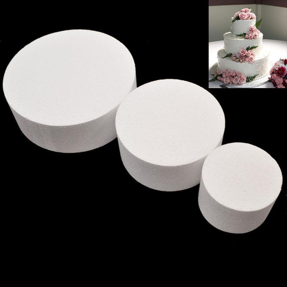 NICKOLAS1 Cake Dummy Modelling4/6/8 Inch DIY Cetakan Dekor Bunga Polystyrene Styrofoam