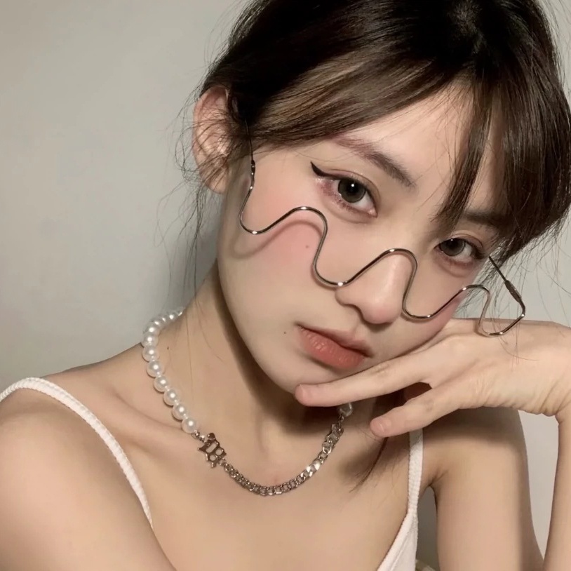 2022 Kacamata Tanpa Lensa Bentuk S Sexy Untuk Wanita