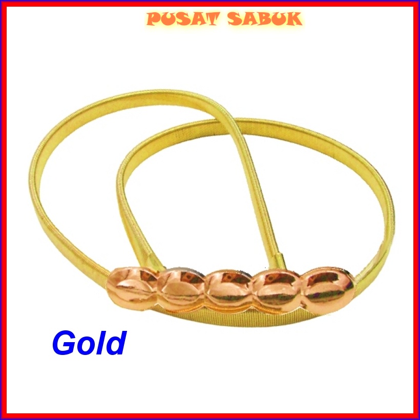 Gesper Sabuk Belt Fashion Ikat Pinggang Cewek GOLD Per Wanita Pernikahan Cantik Murah Gadis Daun Remaja Import Kecil Gasper Cantik Kekinian obi Pesta Elastis Karet Grosir Oby Jakarta Surabaya