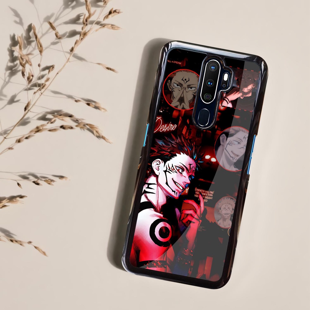Case Kilau Glossy Oppo A5 A9 2020 | Casing Hp Oppo | Pelindung Smarphone | Motif Anime Jujutsu Kaise