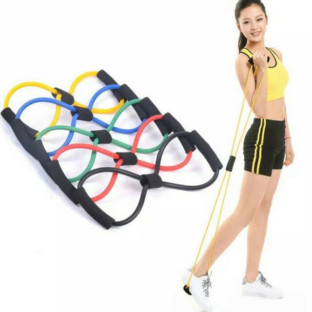 Tali Otot Yoga - Tali Peregangan Yoga Pilates Olah Raga Gym Fitnes Stretch Rope Fitness