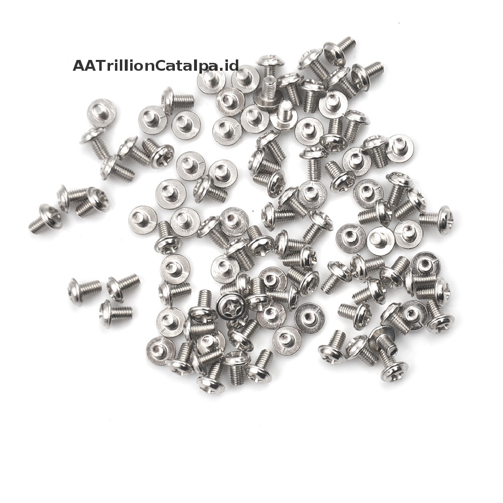 (AATrillionCatalpa) 100pcs / Set Sekrup Hex Presisi PSU 6 / 32 &quot;Untuk Casing PC / Komputer