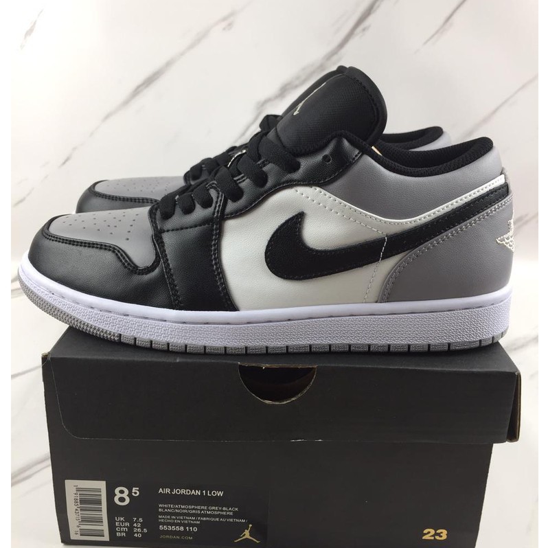 jordan 1 low retro white black