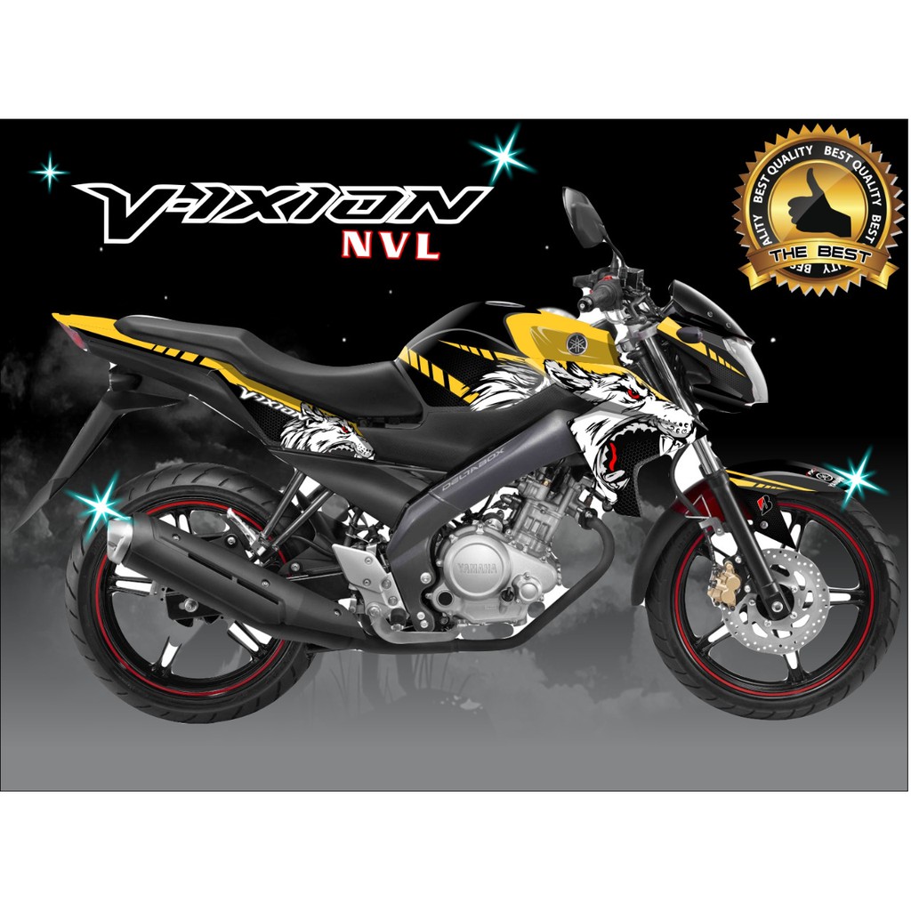 decal vixion nvl 2013 wolf serigala/sticker vixion custom