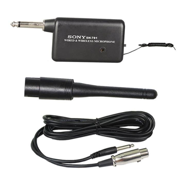 SONY SN 781 Mic/Microphone Bisa wireless dan kabel