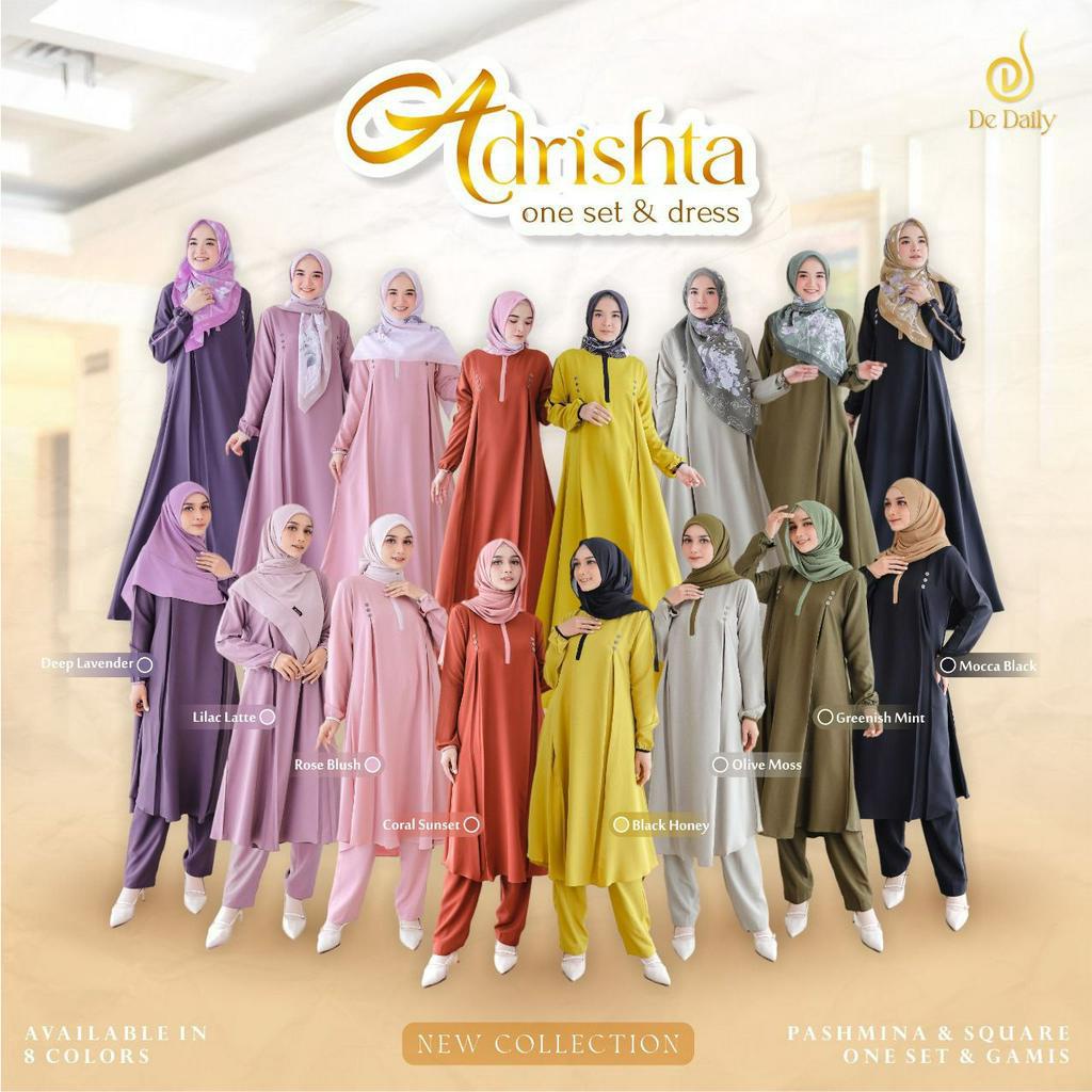 GAMIS POLOS ADRISHTA BY DE DAILY SET SQUARE