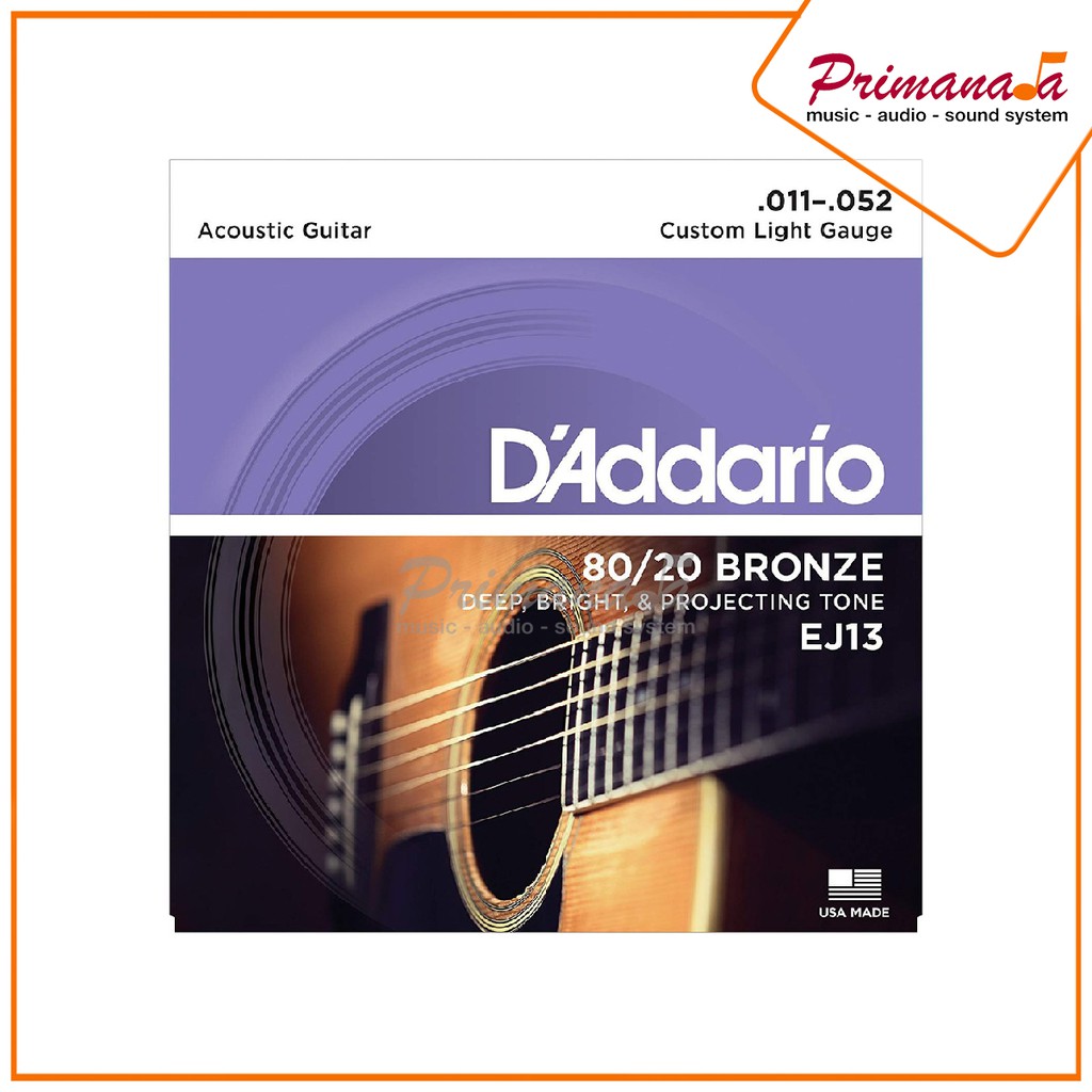 Senar Gitar Akustik Daddario EJ13 Dadario EJ-13 Accoustic Guitar D'Addario Original