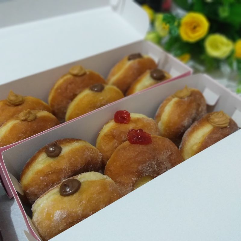 donut bomboloni selai coklat