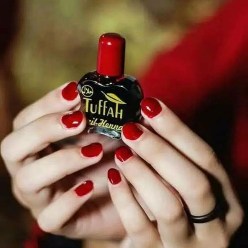 [GROSIR]24PCS TUFFAH NAIL HENNA NATURAL (ORANGE) / PINK / CHERRY / MARON ORIGINAL 100% JAMINAN UANG 