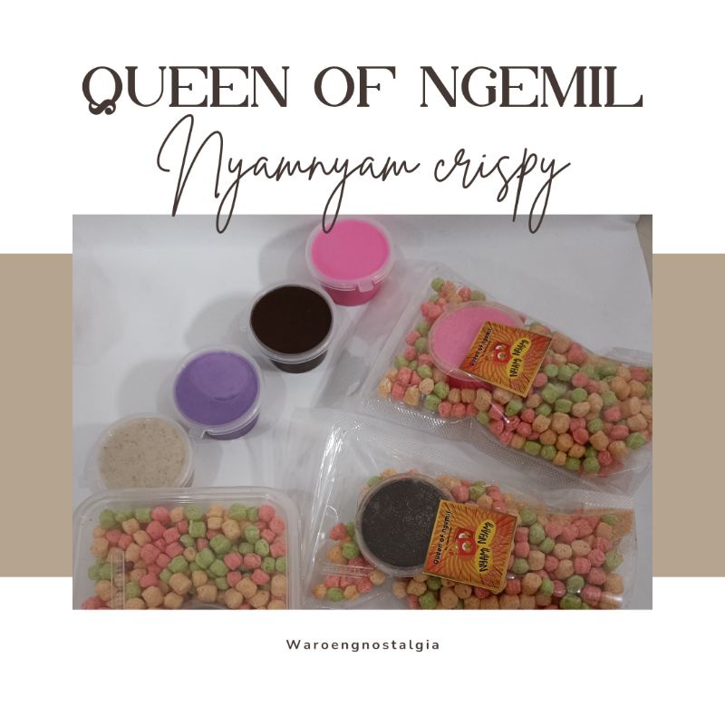 

Queen of ngemil nyamnyam rice balls crispy 50gr