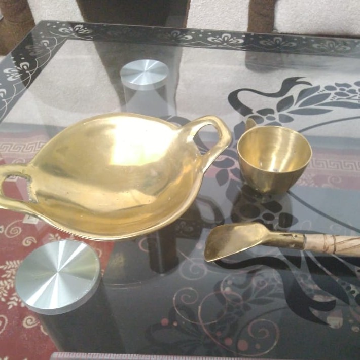 Cetakan Apem Selong Kuningan 1 Set Kuningan Cor Anti Lengket