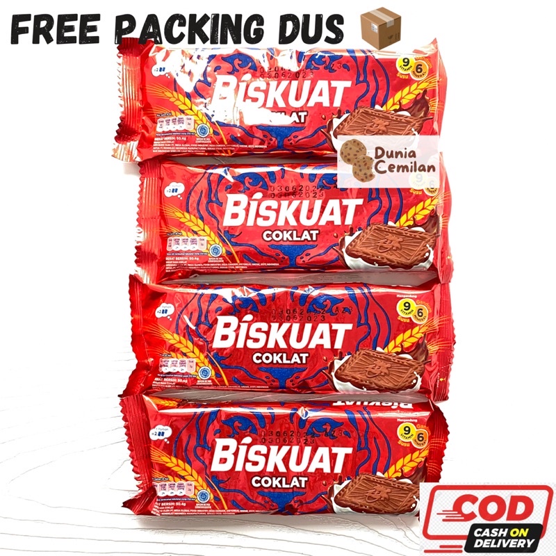 [TERMURAH!] Biskuat 45gr 1 PAK isi 4pcs - Biskuit Macan Enak Murah