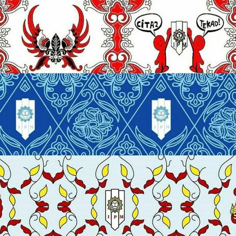 Batik IPM/batik Muhammadiyah/batik sekolah/batik seragam/batik almamater (KODE 9540)